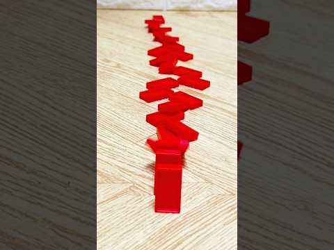 Oddly Satisfying Domino Topple  Rate 1-10? ASMR shorts サムネイル