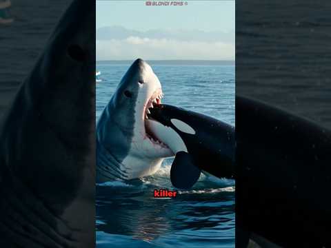 Great White Shark Eats Killer Whale in The Ocean! サムネイル