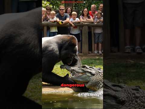 Gorilla VS Crocodile Come Face to Face! - Gorilla's Show Go… サムネイル