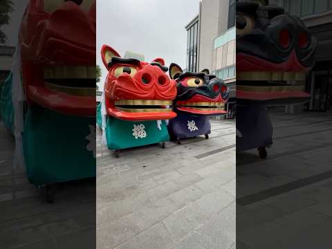 shorts 酒田大獅子　松🌲と桜🌸　獅子パックン　酒田まつり サムネイル