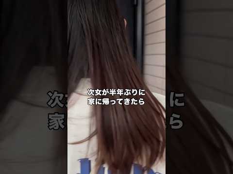 次女の半年ぶりの帰宅に気づいて猛ダッシュでお出迎えしてくれた きじとら キジトラ 猫 shorts サムネイル