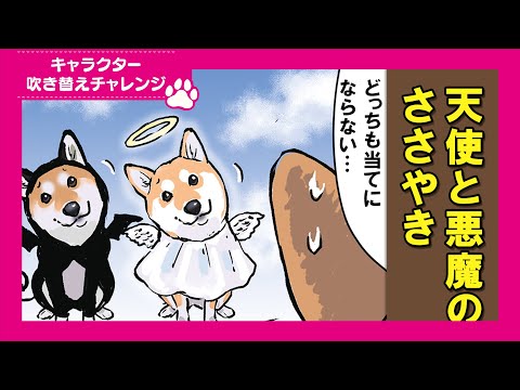 【吹き替えチャレンジ】自分の中の天使と悪魔が参考にならない柴犬 サムネイル