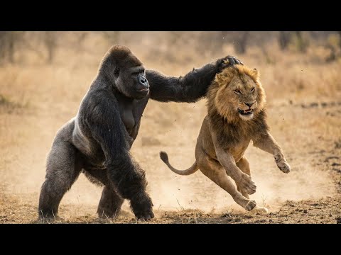 Gorilla vs Lion - Two Kings Different Kinds of Power to Dea… サムネイル