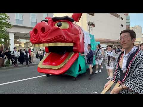 山車行列の大獅子が戻って来ました♪ 酒田まつり　2026年5月20日 サムネイル