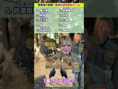 飼育員でも読めない!? 動物の難読漢字【チームとり🦆】