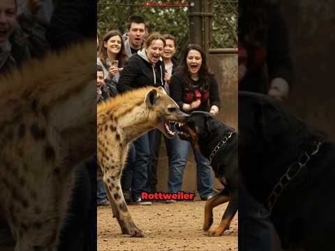 Rottweiler Dog VS Hyena Come Face to Face in The Cage! サムネイル