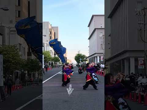 shorts 夢湊烈風✕ 山形庄内よさこい連盟　酒田まつり 宵祭りにて　2026年5月19日