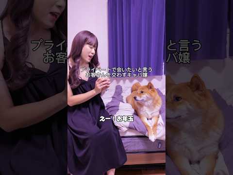 プライベートの誘いを交わし次回の来店に繋げるキャバ嬢。　柴犬 shorts サムネイル