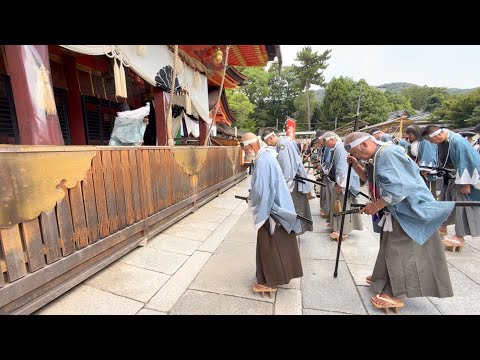 お参り 京都新撰組同好会 池田屋事変記念パレードで八坂神社へ 2026年7月16日