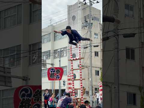 shorts 酒田市消防の方のはしご乗りの演技　酒田まつり　2026年5月20日 サムネイル