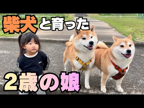 豪快な姉柴＆繊細な兄柴、０歳から一緒に育った娘は…無類の◯◯好き サムネイル