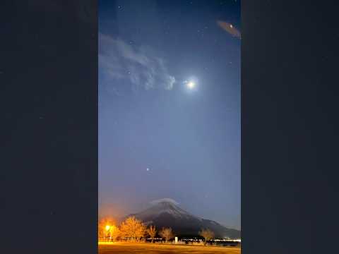 shorts 星と三日月と富士山と 時々ランタン　山中湖アイスキャンドルフェスティバル　山中湖交流プラザきららにて　2…