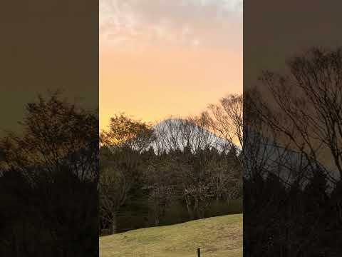 富士山と夕空　足柄SA上り線にて　2026年4月5日