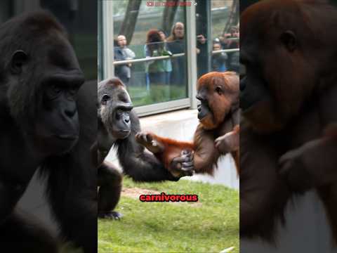 Gorilla VS Orangutan Met Illegally for The First Time in Th… サムネイル