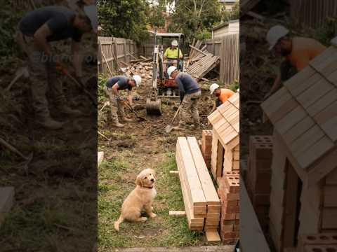 Cute Puppy Gets a Luxury Dog House 🐶🏡 Relaxing ASMR Build ✨🔨 サムネイル