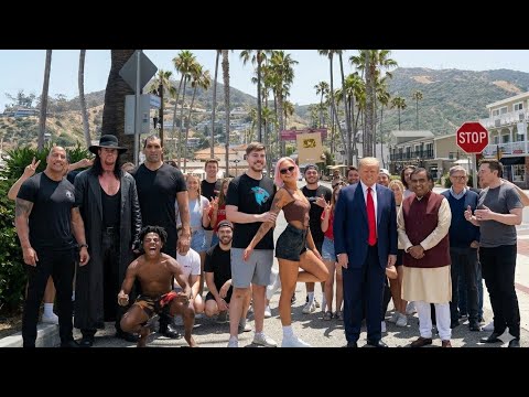 Meetup with all YouTubers therock mrbeast trump ishowspeed… サムネイル