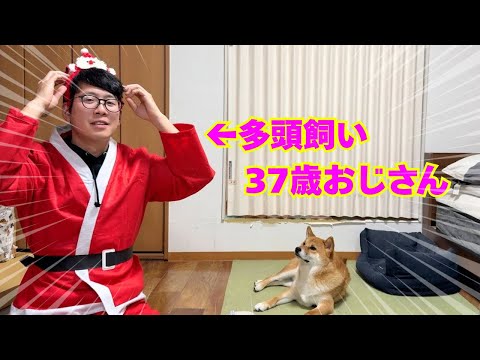 【サンタ登場】愛犬が喜ぶクリスマスBOXをアラフォーおじさんが持ってきた サムネイル