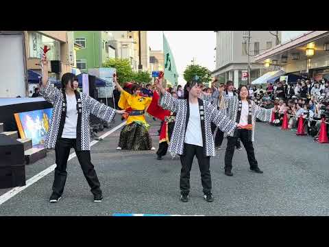 夢湊烈風✕ 山形庄内よさこい連盟✕宵祭り委員会ステージ運営班　酒田まつり 宵祭りにて　2026年5月19日