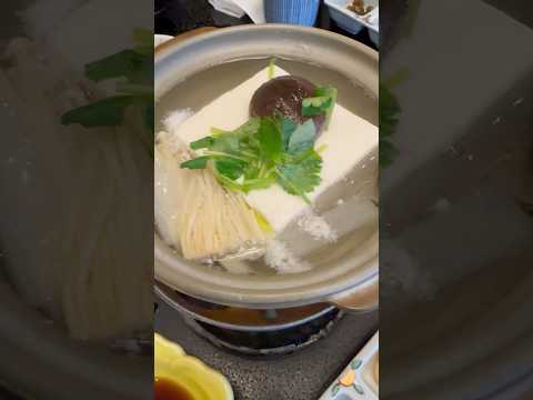 shorts さすがお豆腐美味しい😋　箱根荻野豆腐使用 湯豆腐御膳　料理茶屋 花さがみ(箱根湯本) 2026年3月20日 サムネイル