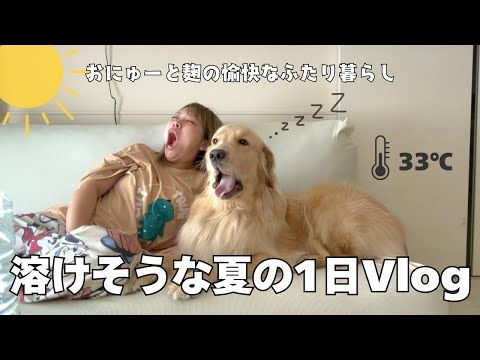 大型犬とふたり暮らしアラサー女の、真夏の昼夜大逆転Vlog