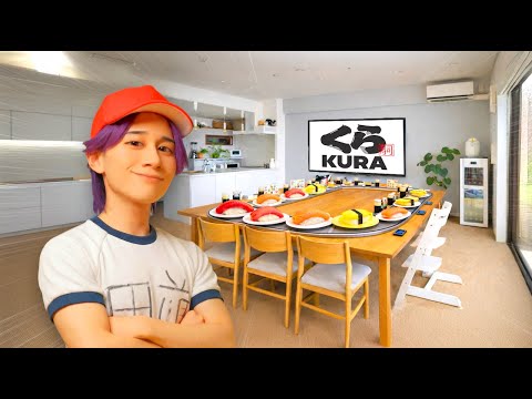 外出たくないから家の中にくら寿司を作る小学生【コント】 サムネイル