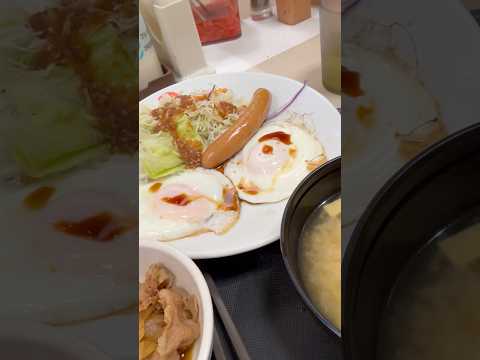 statue 松屋で朝食😋　ソーセージエッグW定食　2026年2月6日