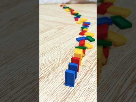 Oddly Satisfying Domino Falling & Placing Sounds | ASMR サムネイル
