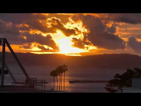 須磨シーワールドからの夕日　2025年12月25日 サムネイル